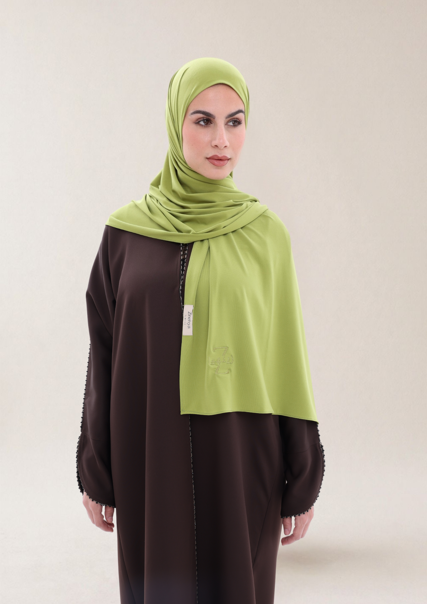 Green Olive - Premium Jersey Scarf