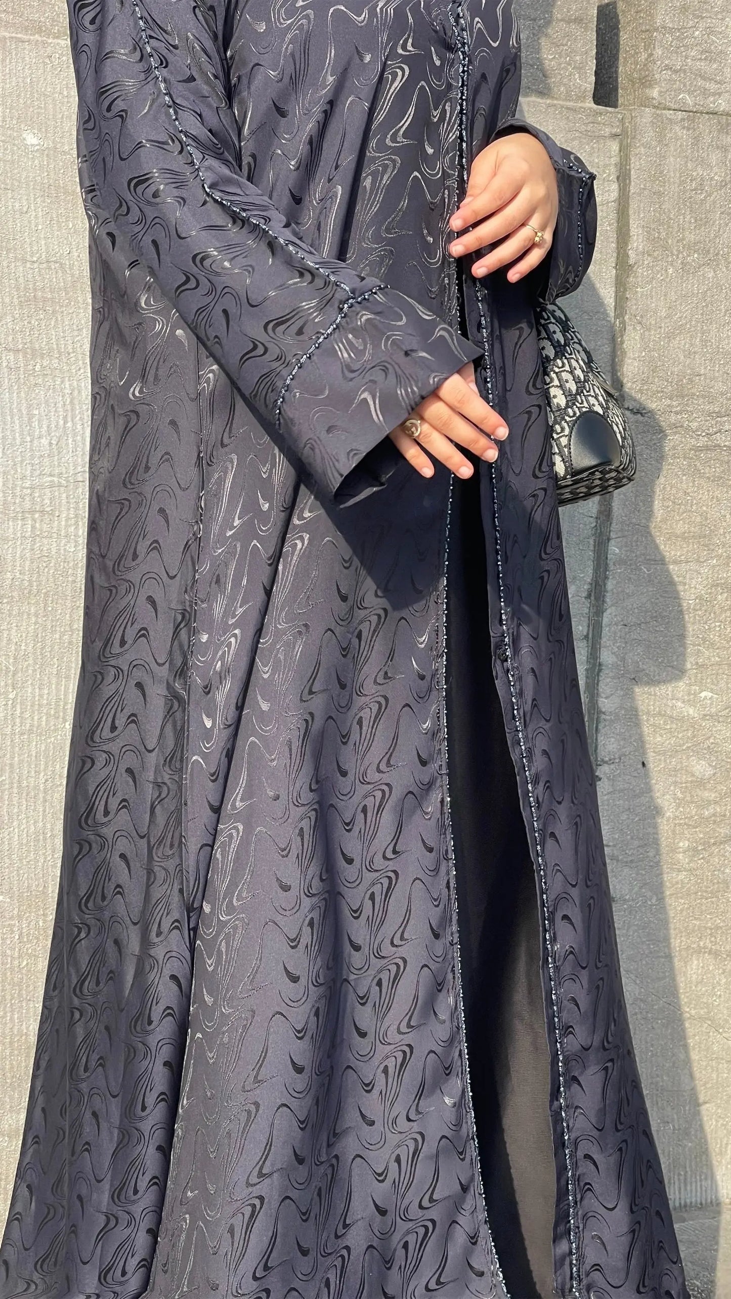 Abaya SAMA NAVY Zinehya
