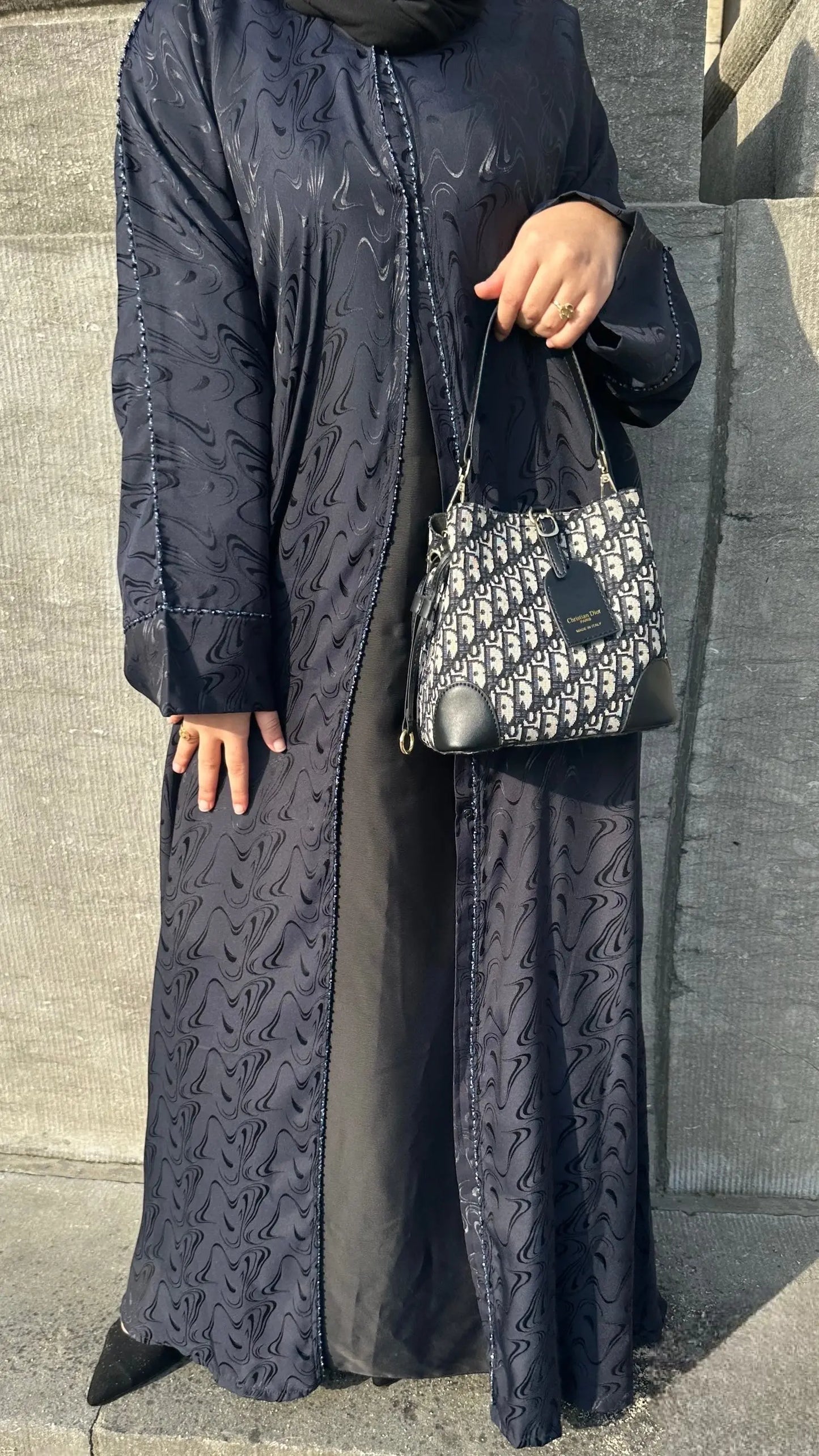 Abaya SAMA NAVY Zinehya