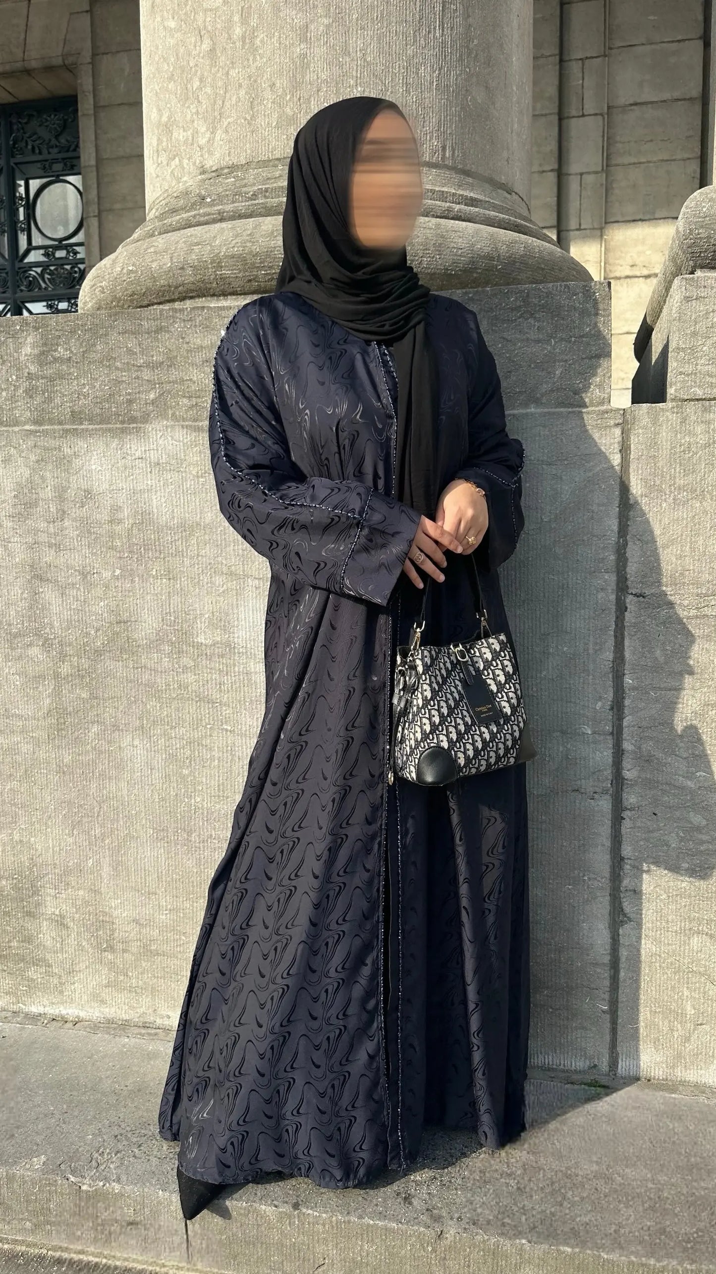 Abaya SAMA NAVY Zinehya