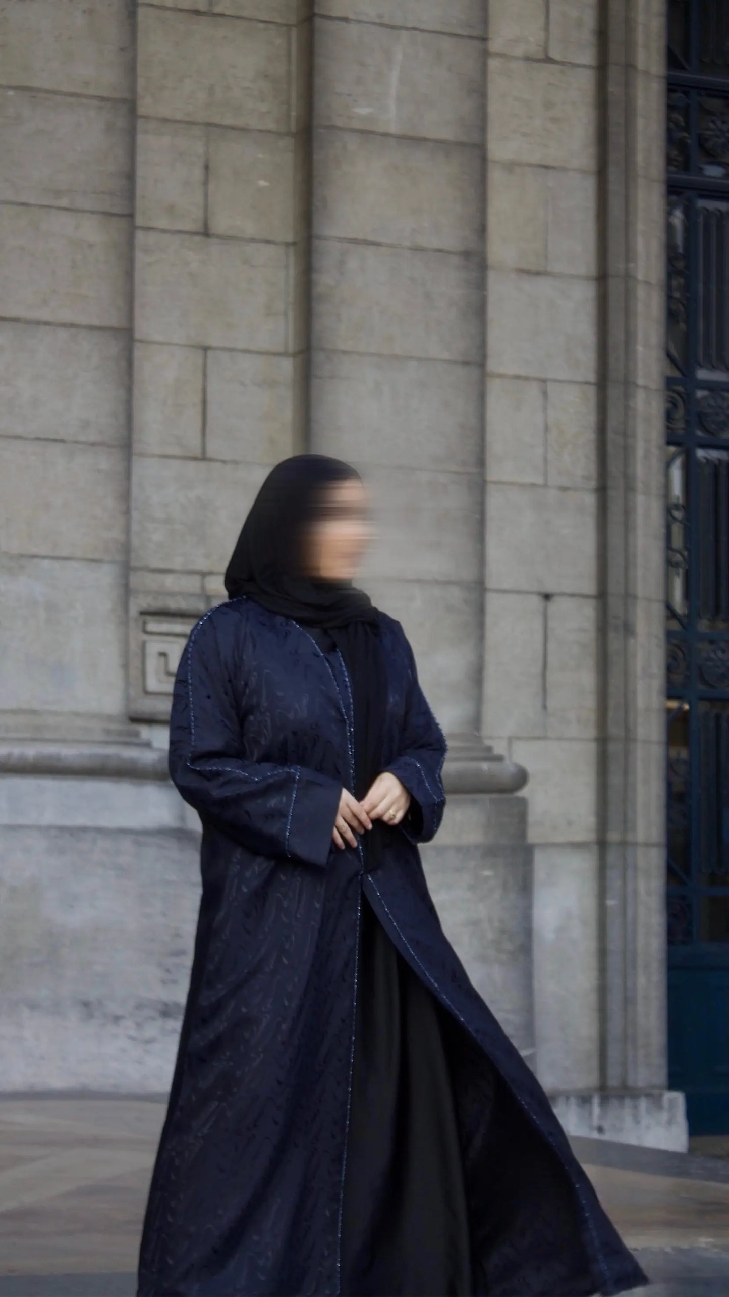 Abaya SAMA NAVY Zinehya