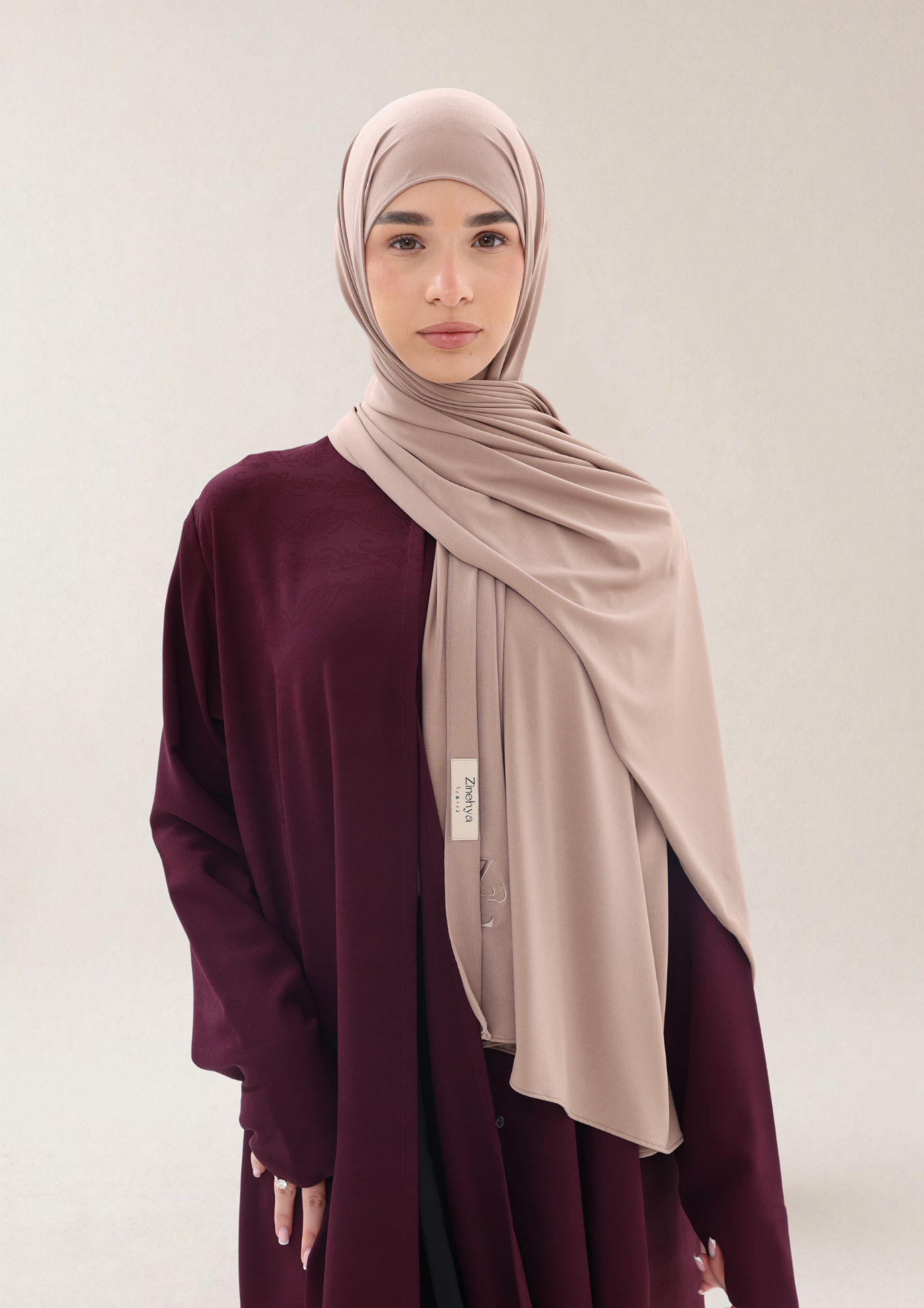 Taupe Gray - Premium Jersey Scarf
