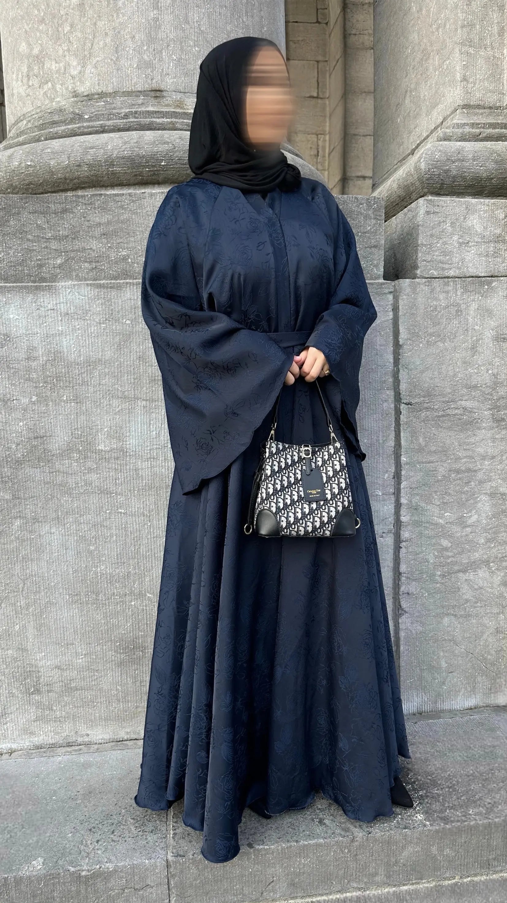 Abaya RAWDHA NAVY Zinehya