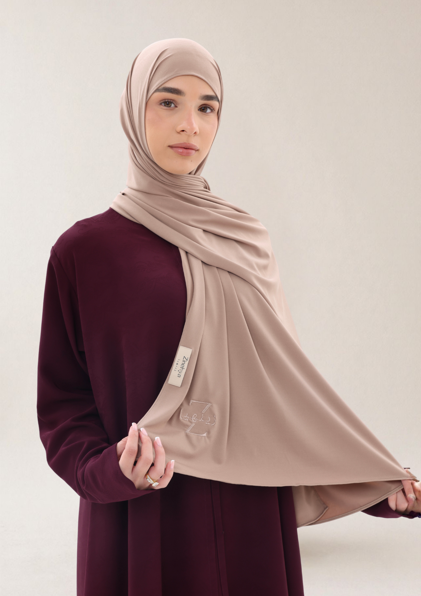Taupe Gray - Premium Jersey Scarf
